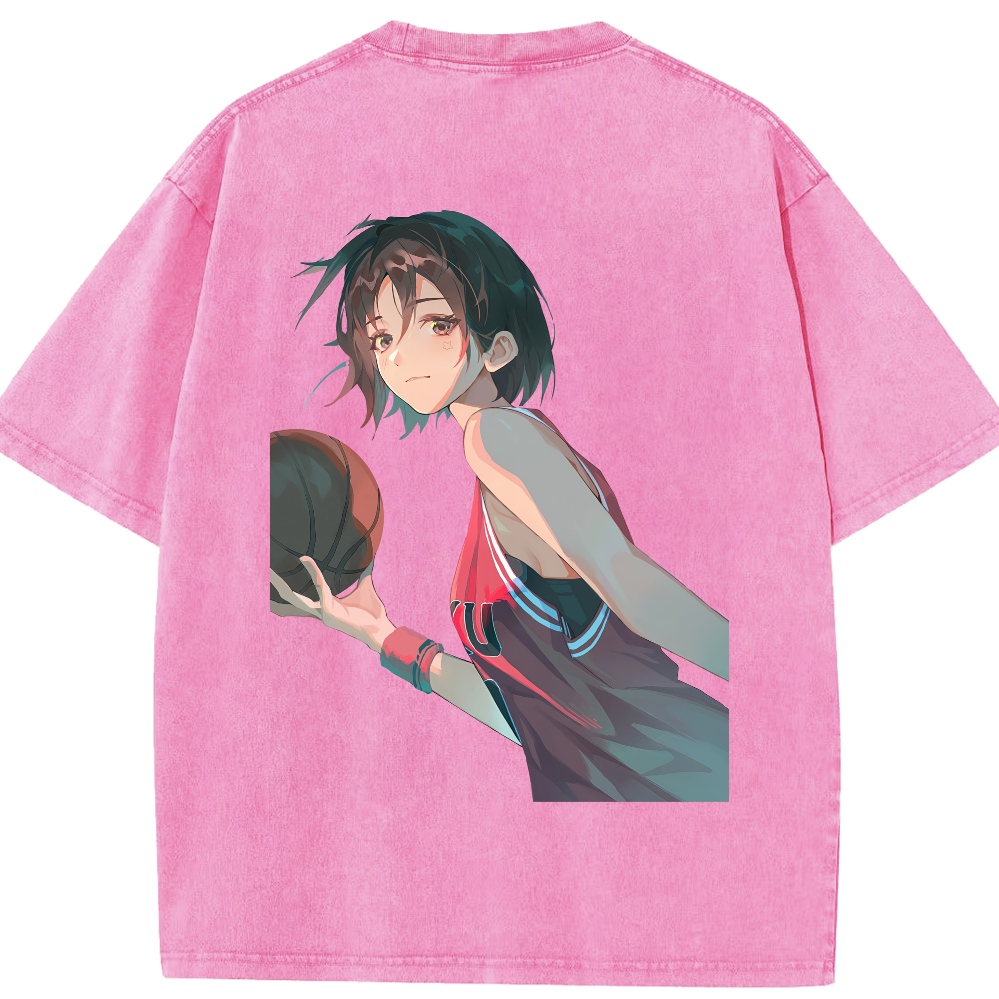 （画像用） SLAM DUNK／スラムダンク 綿100% ヴィンテージ風 半袖Tシャツ（背面プリント）